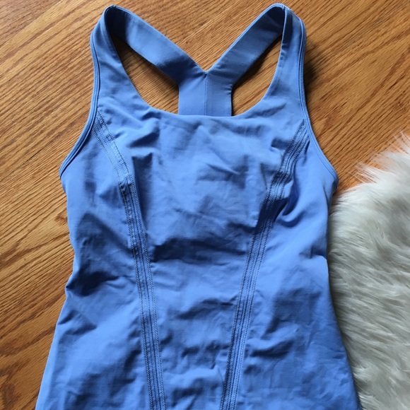 lululemon athletica Tops - Lululemon Small Periwinkle Blue Racerback Shirt